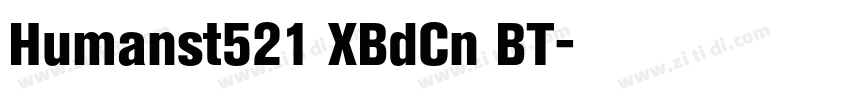 Humanst521 XBdCn BT字体转换